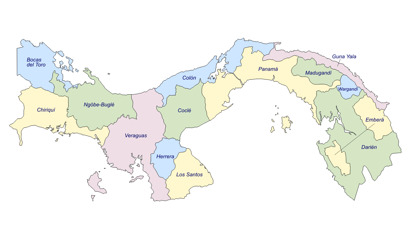 map of Panama