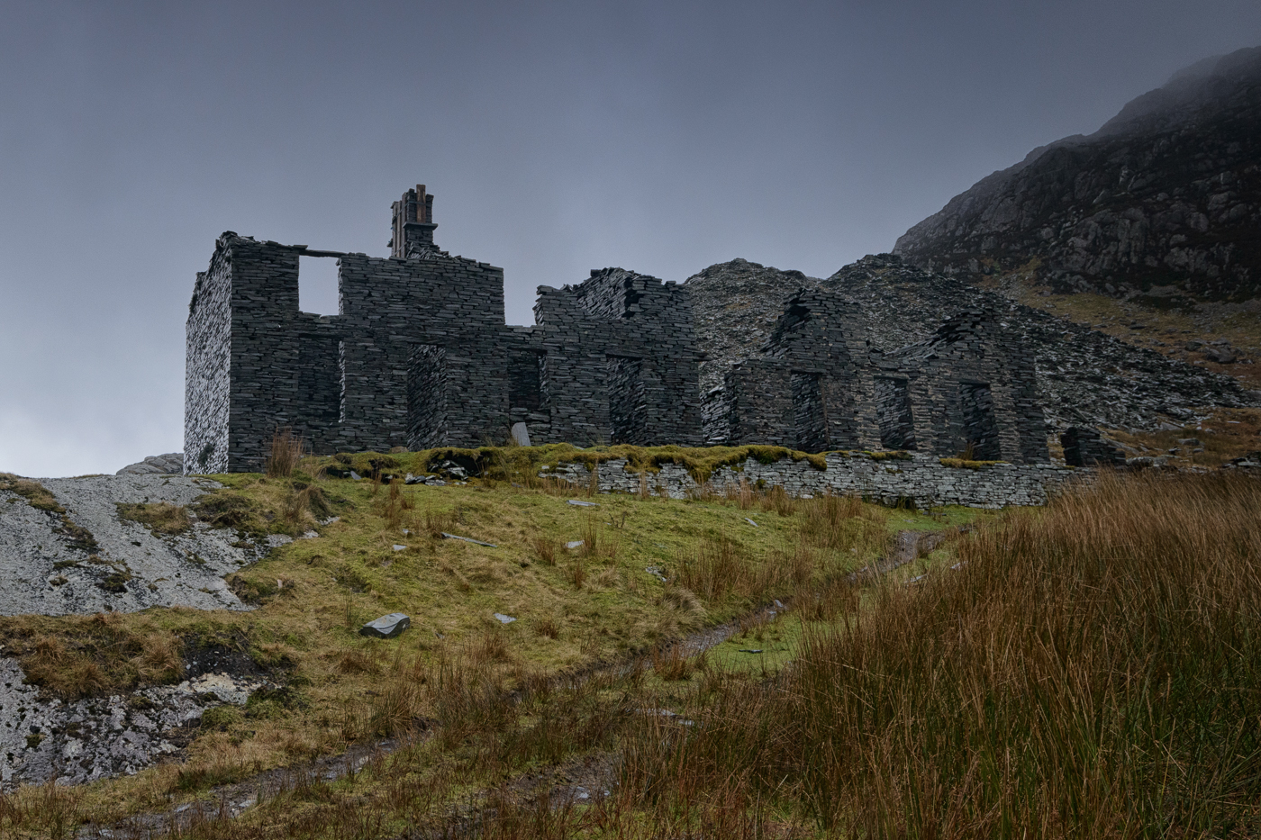 In Snowdonia Blaenau Ffestiniog and the Cwmorthin Quarry