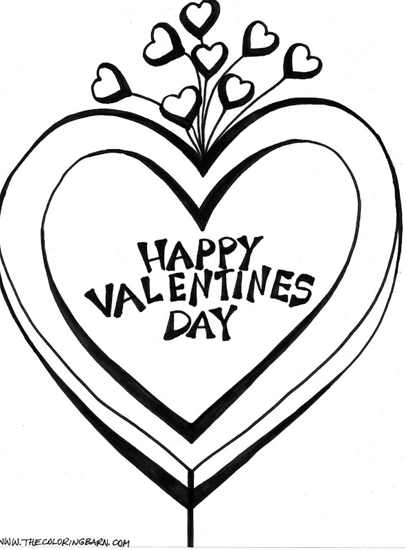 Valentine's Day Coloring Pages title=