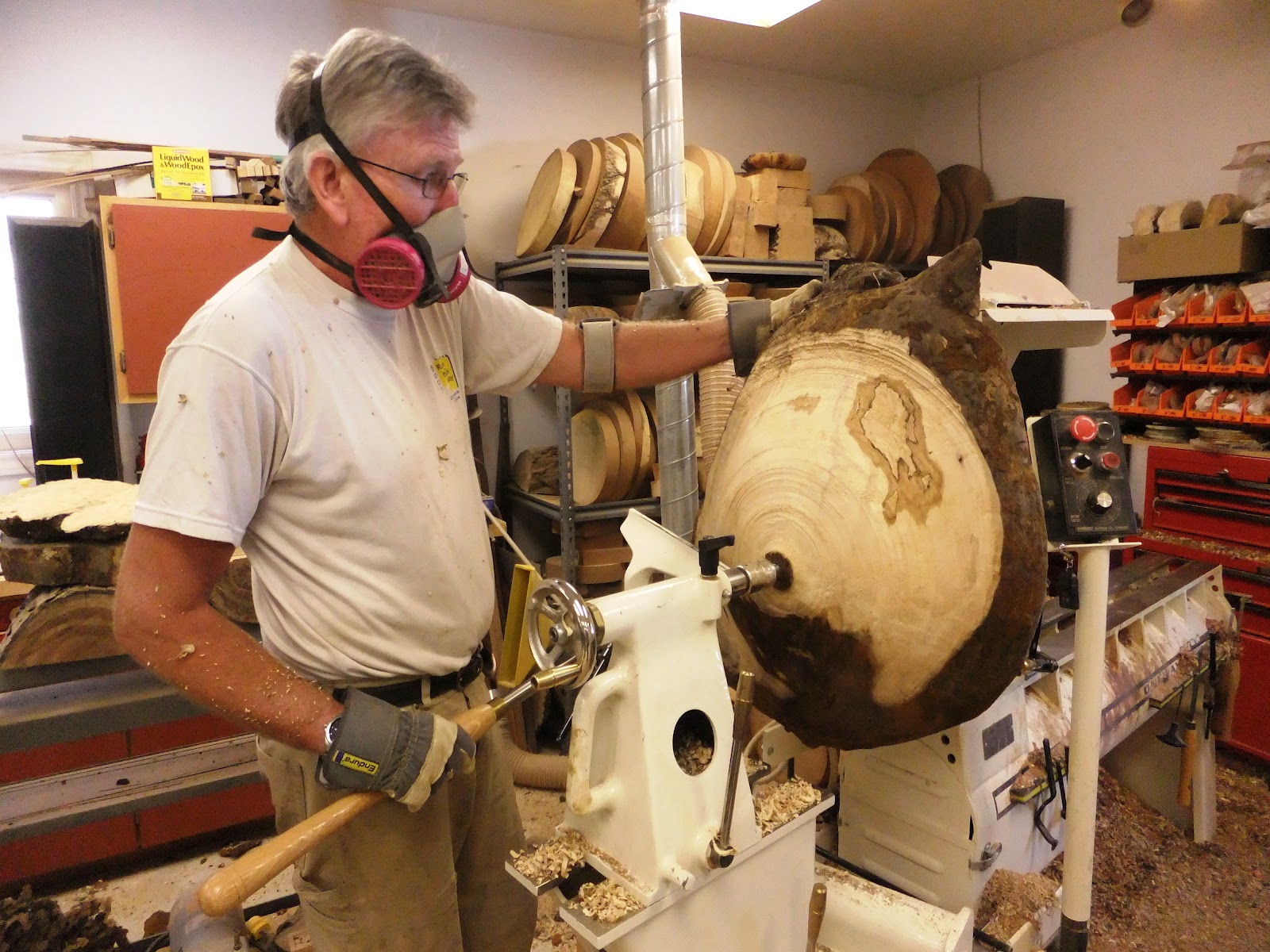 BRIAN MARKHAM LIMBERLOST WOODTURNING Yellow Birch BurlFrom Burl to Bowl