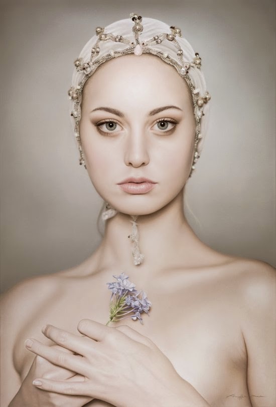 As incríveis pinturas hiper-realistas de mulheres fashion de Anna Halldin Maule Anna Halldin Maule pinturas hiper-realistas mulheres fashion impressionantes