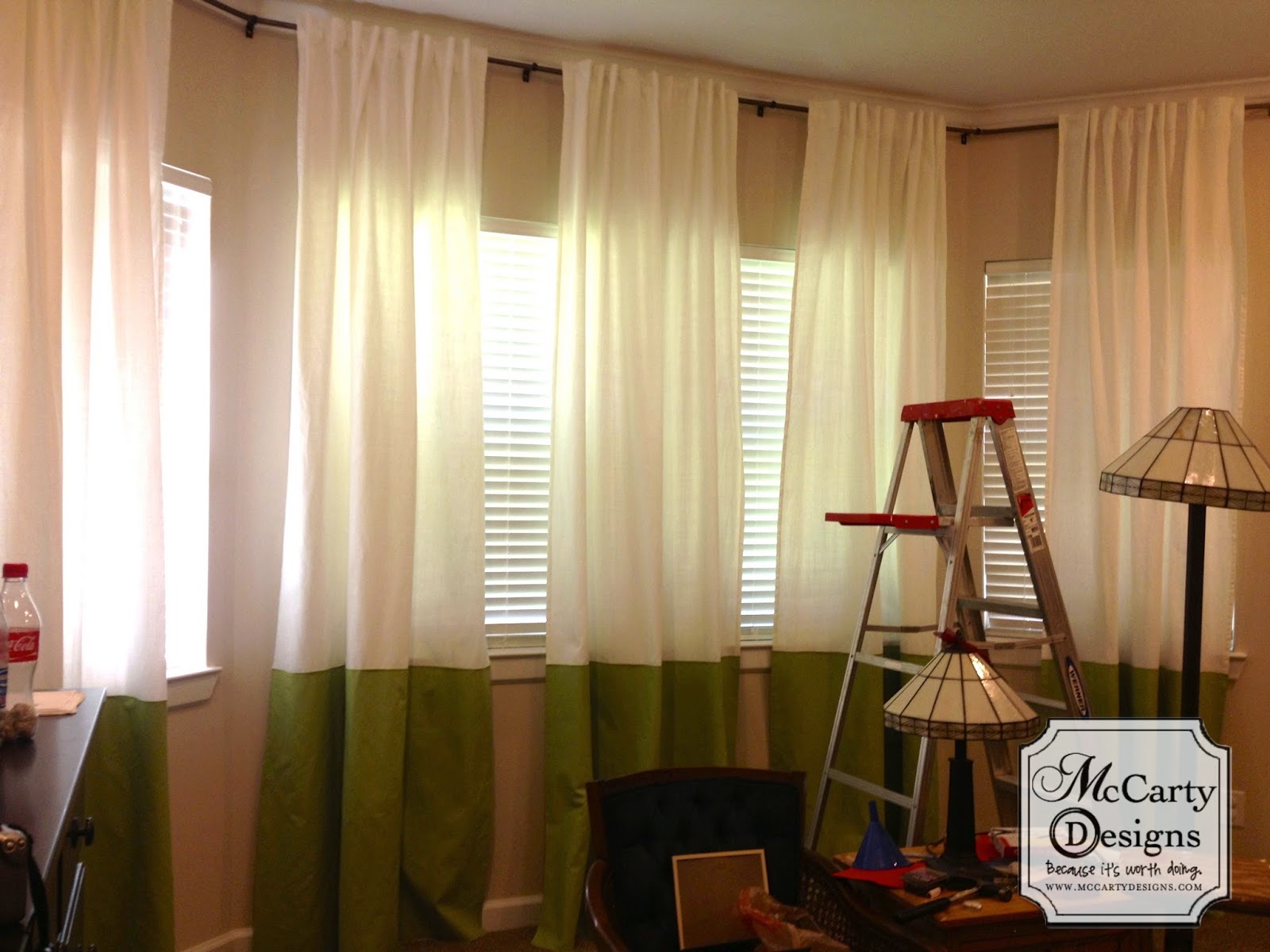 DIY Gold Confetti Curtains McCarty Adventures