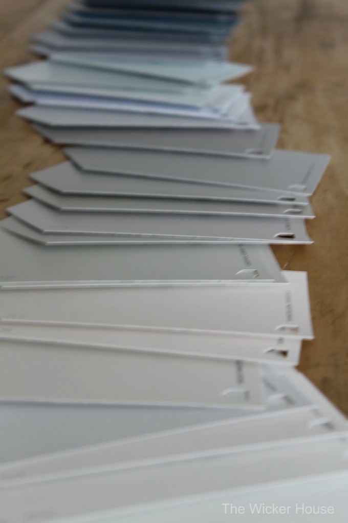 Make your own Sherwin Williams color swatch fan deck The Wicker House