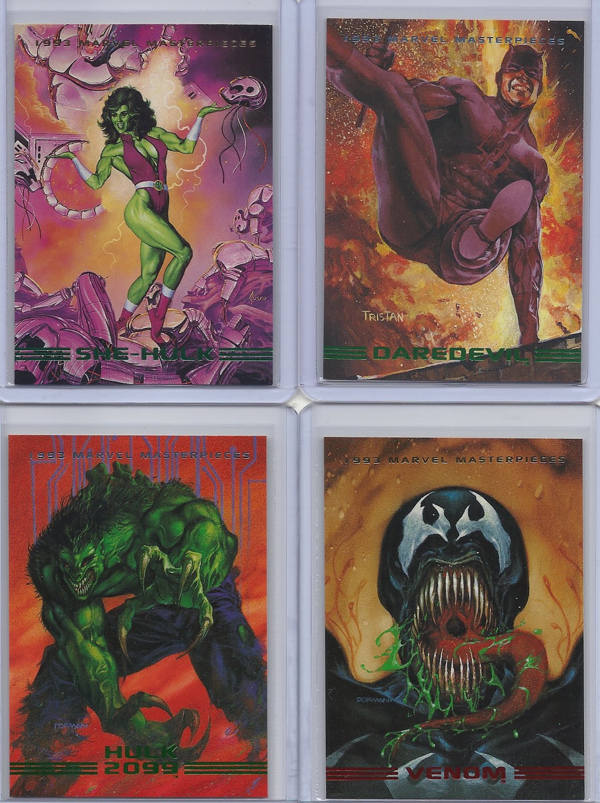1993 MARVEL MASTERPIECES Prototype and Promo Cards