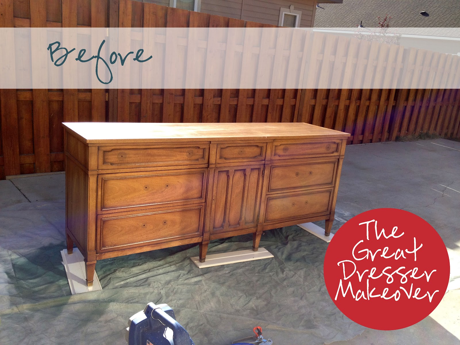 The Copycat Crafter The Redo {Headboard & Dresser}