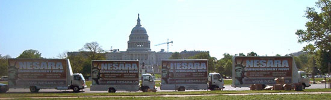 NESARA Ad Trucks