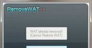 windows 7 remove wat 2.2 5.2 free