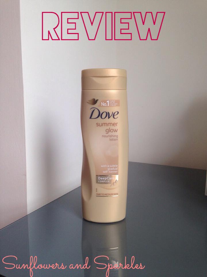 Sunflowers and Sparkles REVIEWDove Summer Glow Nourishing Lotion!12/08/2015