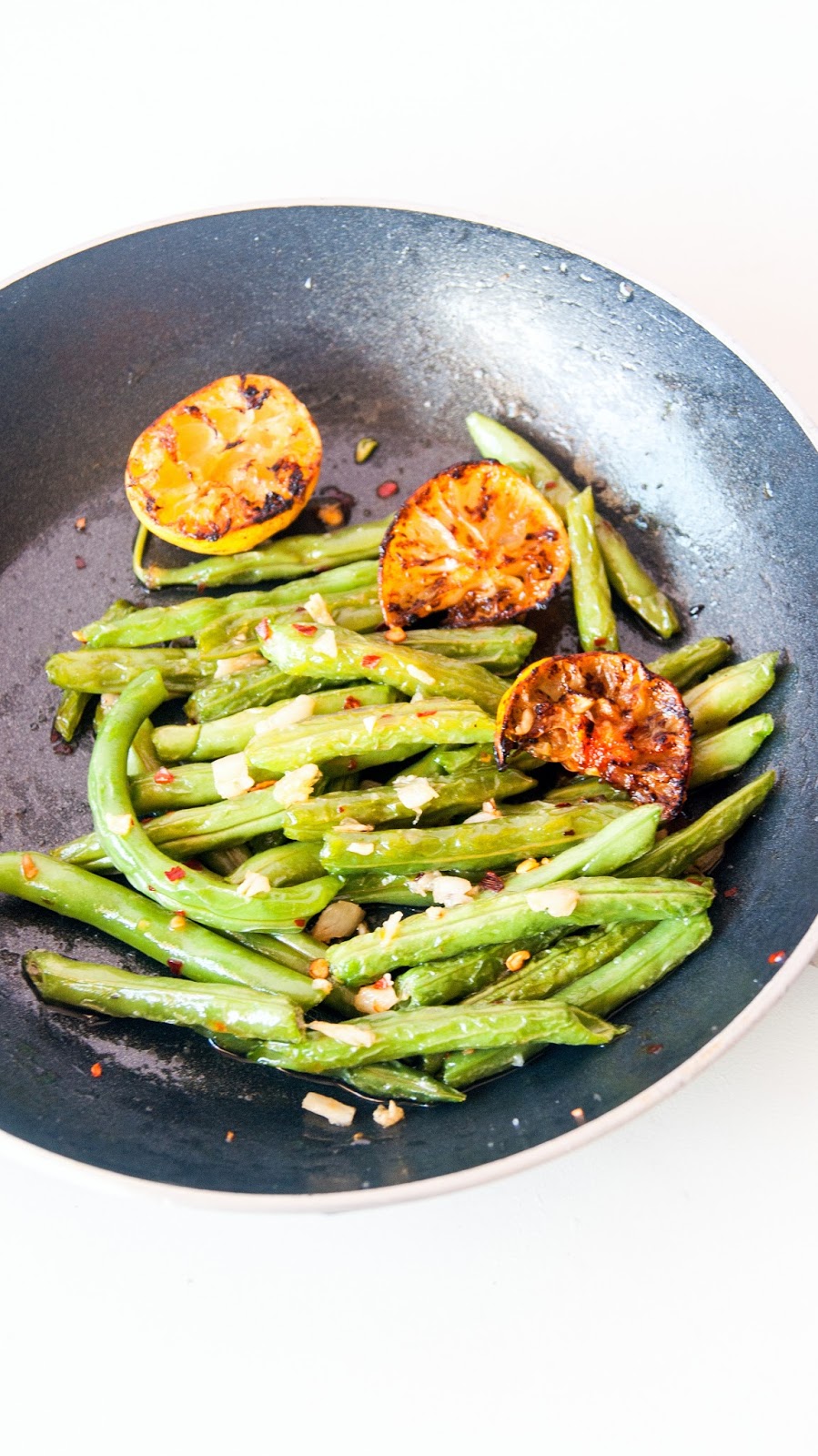 Always Hungry Pan Roasted Lemon Garlic Green Beans