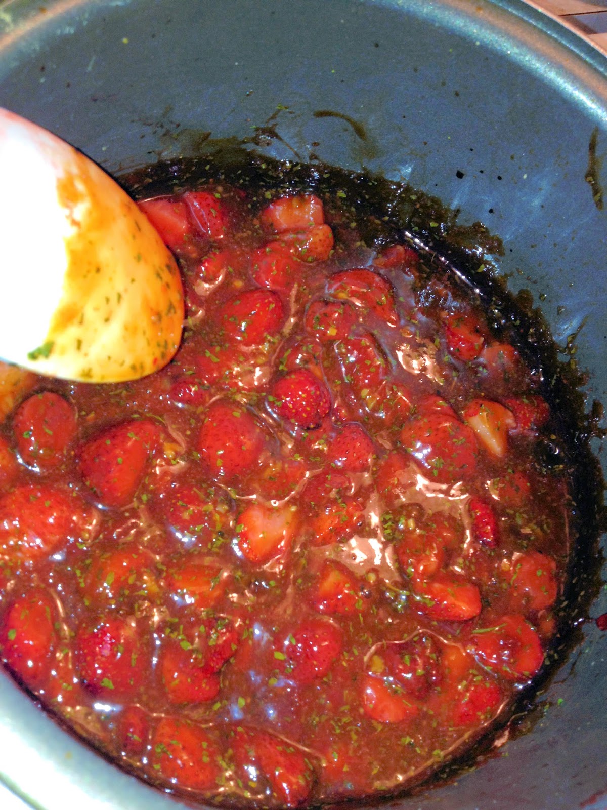 ...and chaos ensued Roasted Strawberry Barbecue Sauce