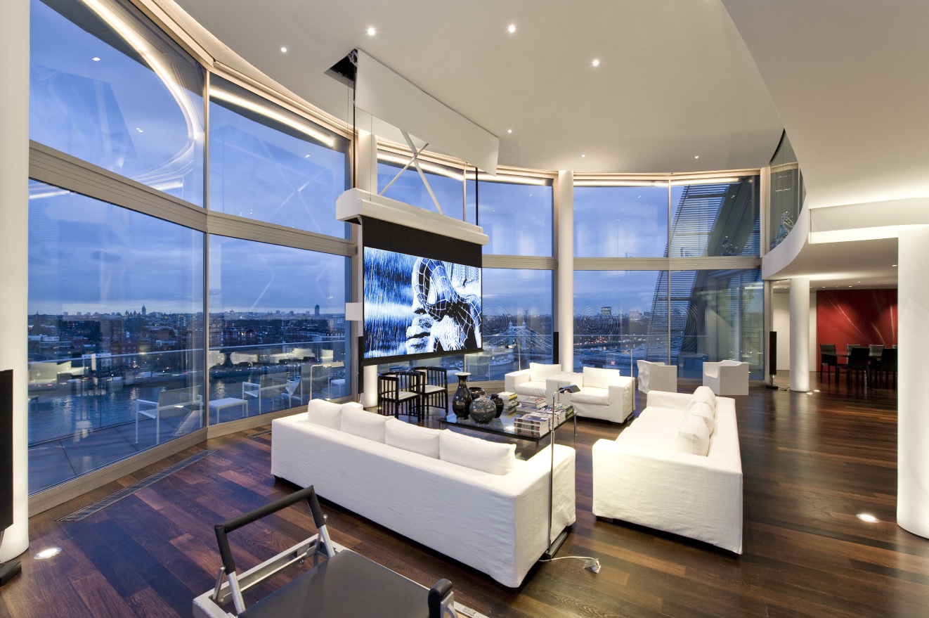 luxury penthouses living room