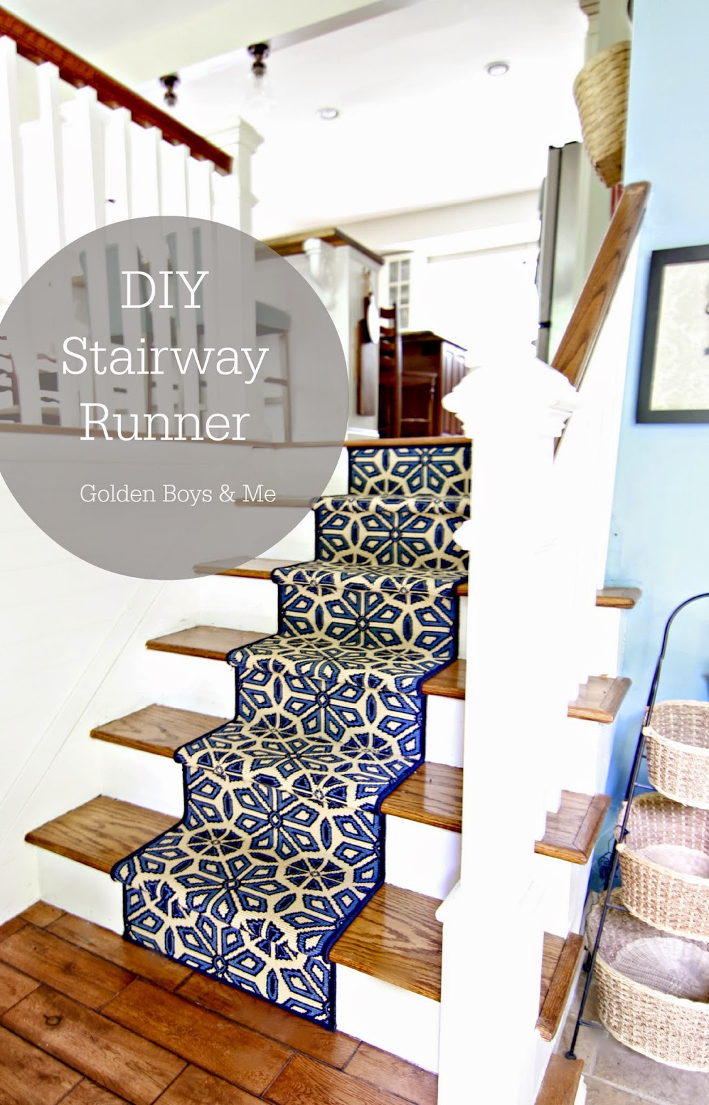 DIY Stair Runner Golden Boys & Me