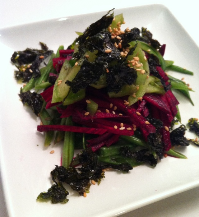 A Simply Raw Life JAPANESE INSPIRED SALAD WITH BEETS, HARICOT VERTS