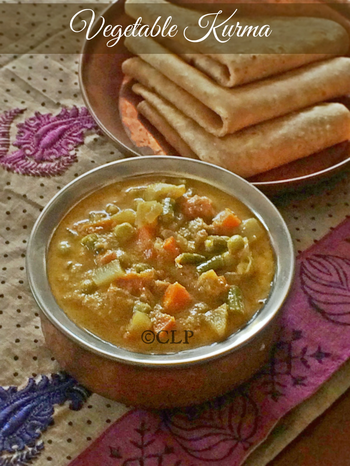 Cook like Priya Mixed Vegetable Kurma Hotel Style Chappati Kurma
