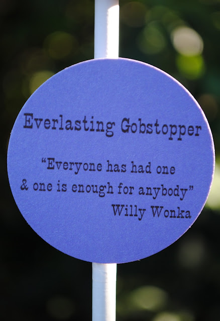 Jac o' lyn Murphy: Blueberries, Gobstoppers & Quotable Willy Wonka Favors