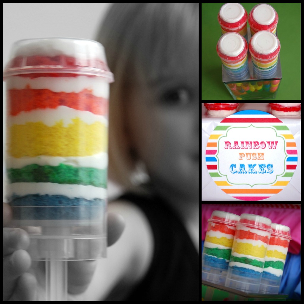 Rainbow Cake Push Up Pops Rainbow Cake Push Up Pops
