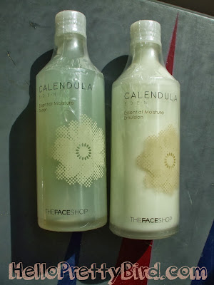 The Face Shop Calendula Eden Essential Moisture Toner and Emulsion