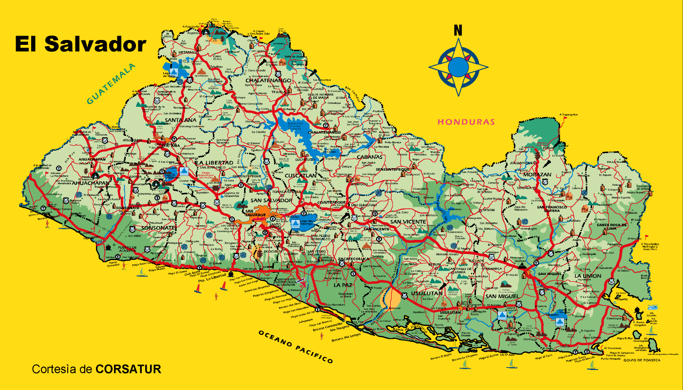 Mapas de San Salvador - El Salvador - MapasBlog