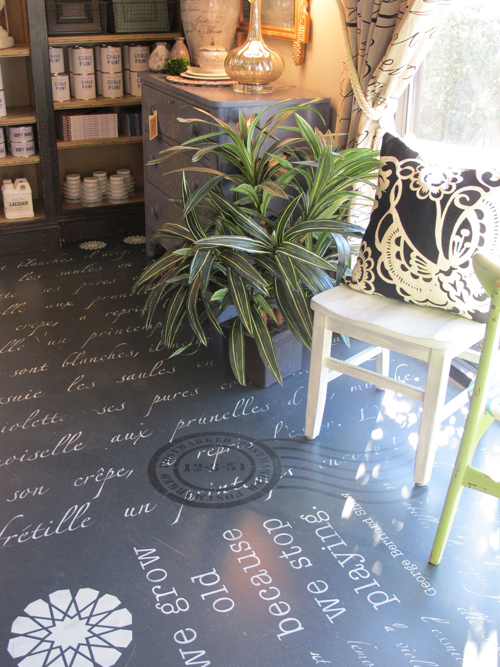 Using Annie Sloan Chalk Paint on Floors Driven by Decor