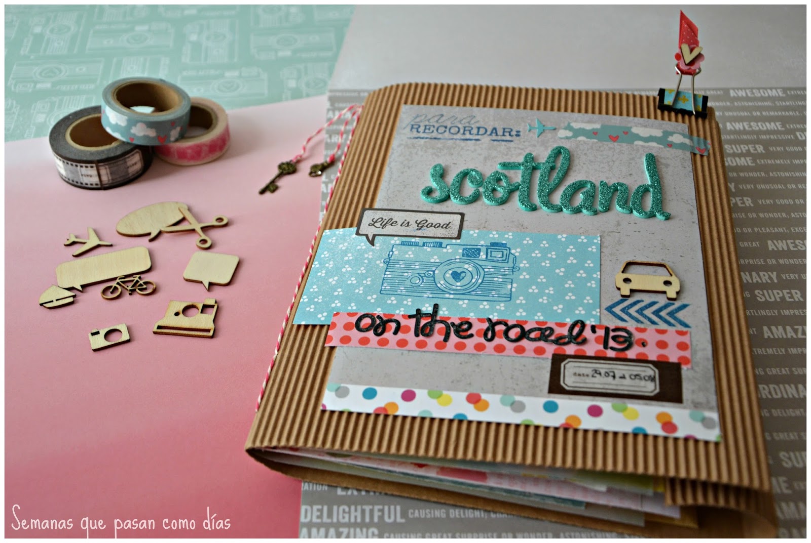 Semanas que pasan como días Viaje a Escocia (Cuadernoálbum de viaje