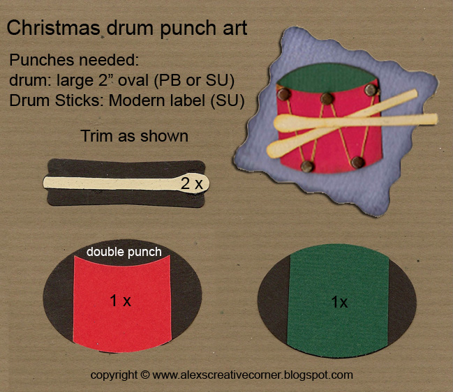 Alex's Creative Corner Christmas Drum