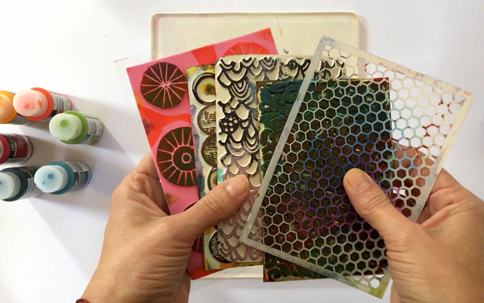 Printing with Gelli Arts® Printing Single Prints with Multiple Layers
