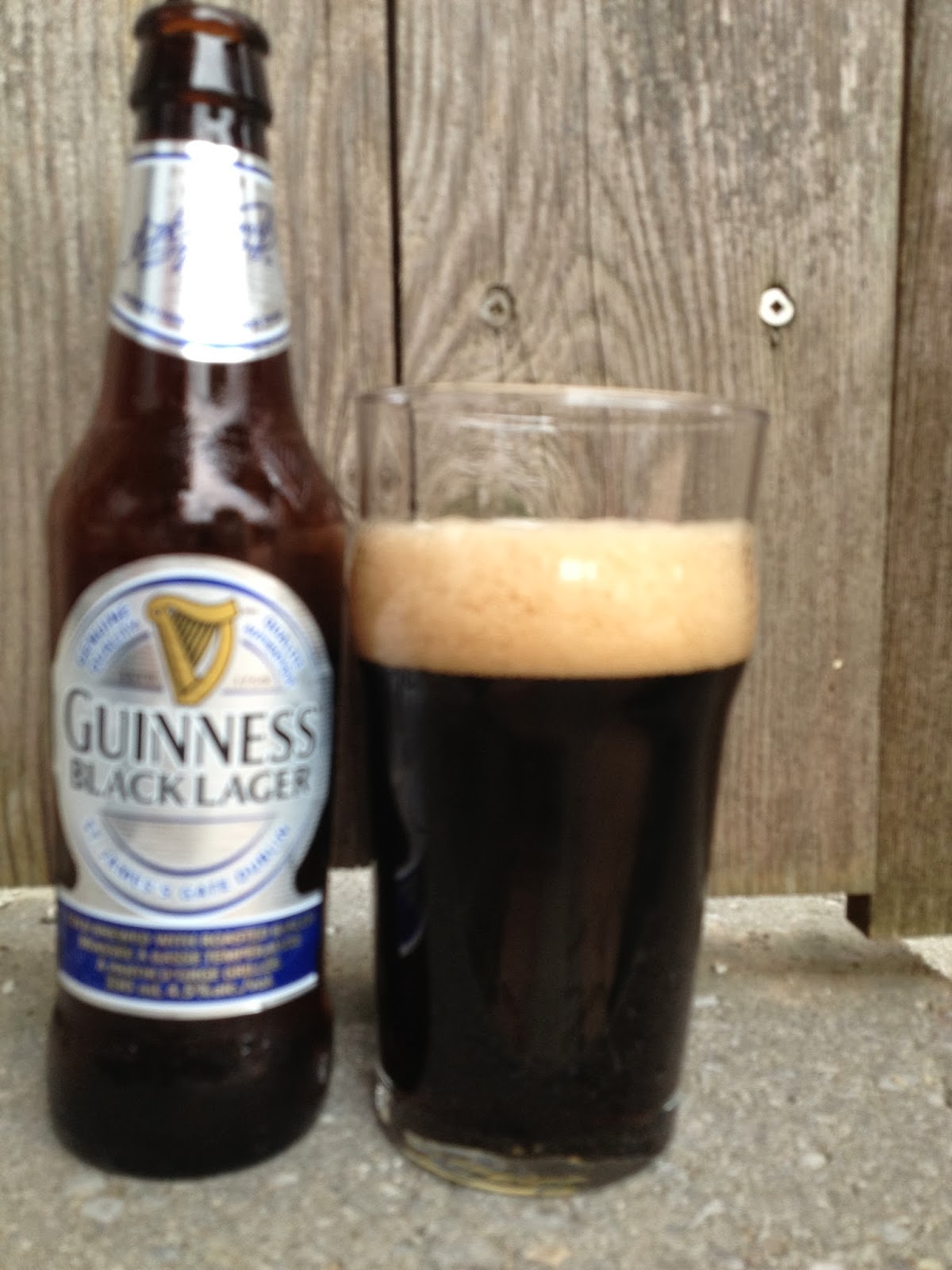 Stout Man in a Bitter World Guinness Black Lager
