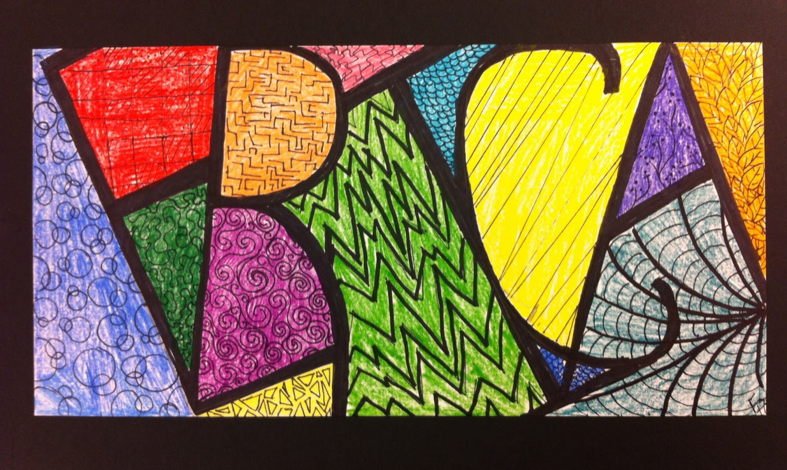 Name Design Art : Angela anderson art name zentangles kid s class