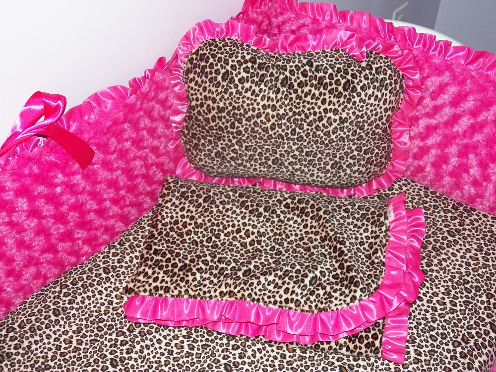 Fairytale Designs Cheetah Minky Crib Bedding