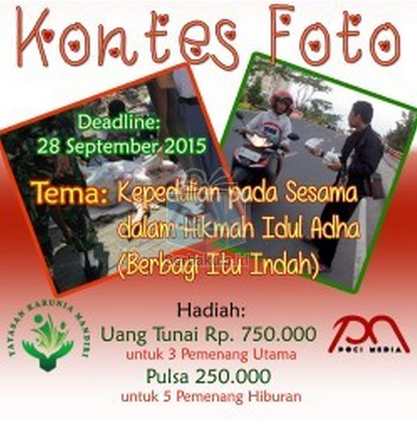 Kontes Foto Berbagi Itu Indah Berhadiah Total 1 Juta Kontes Foto Berbagi Itu Indah Berhadiah Total 1 Juta