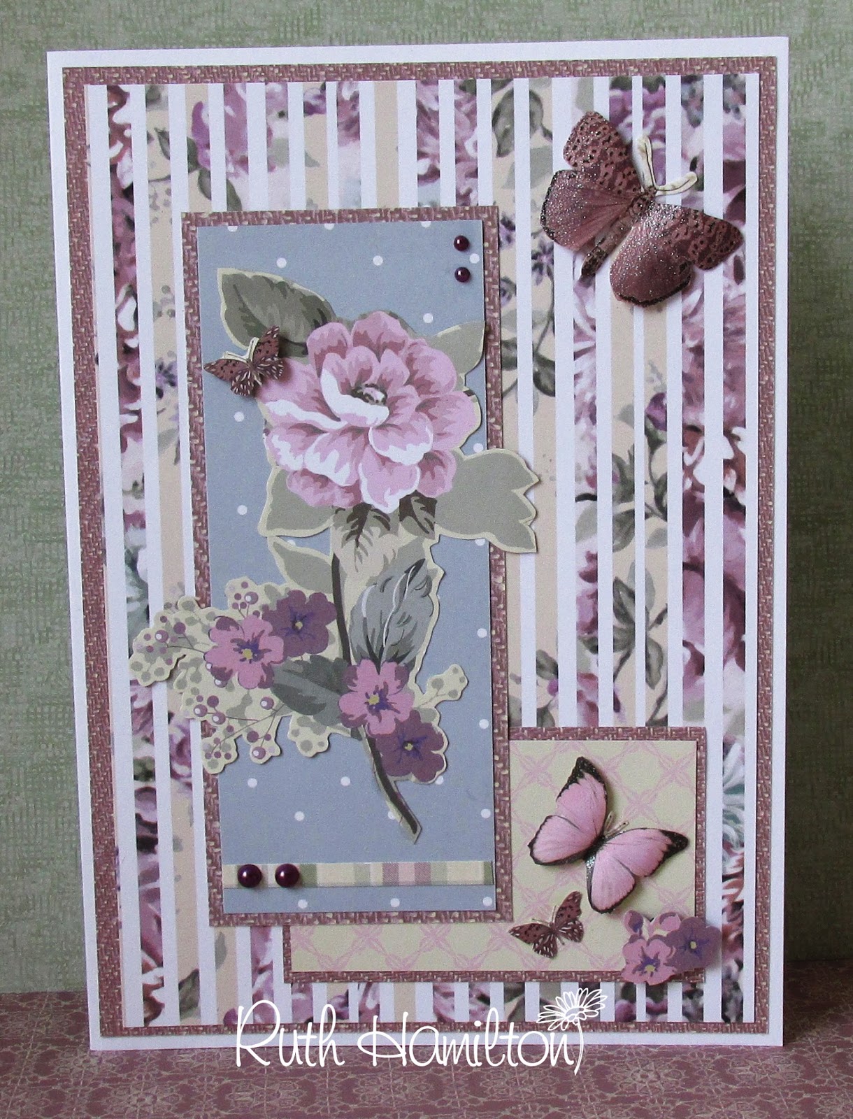 A Passion For Cards New Mulberry Kisses paper from Trimcraft )