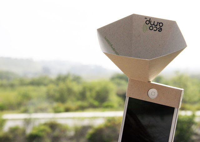 Auto-falante para iPhone de papel reciclável