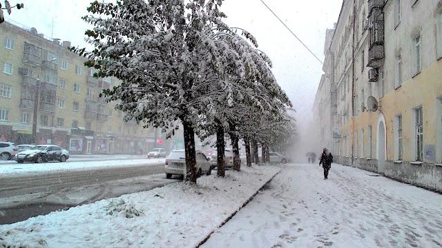 Первый снег в Ижевске октябрь 2015, Блог Вся палитра впечатлений