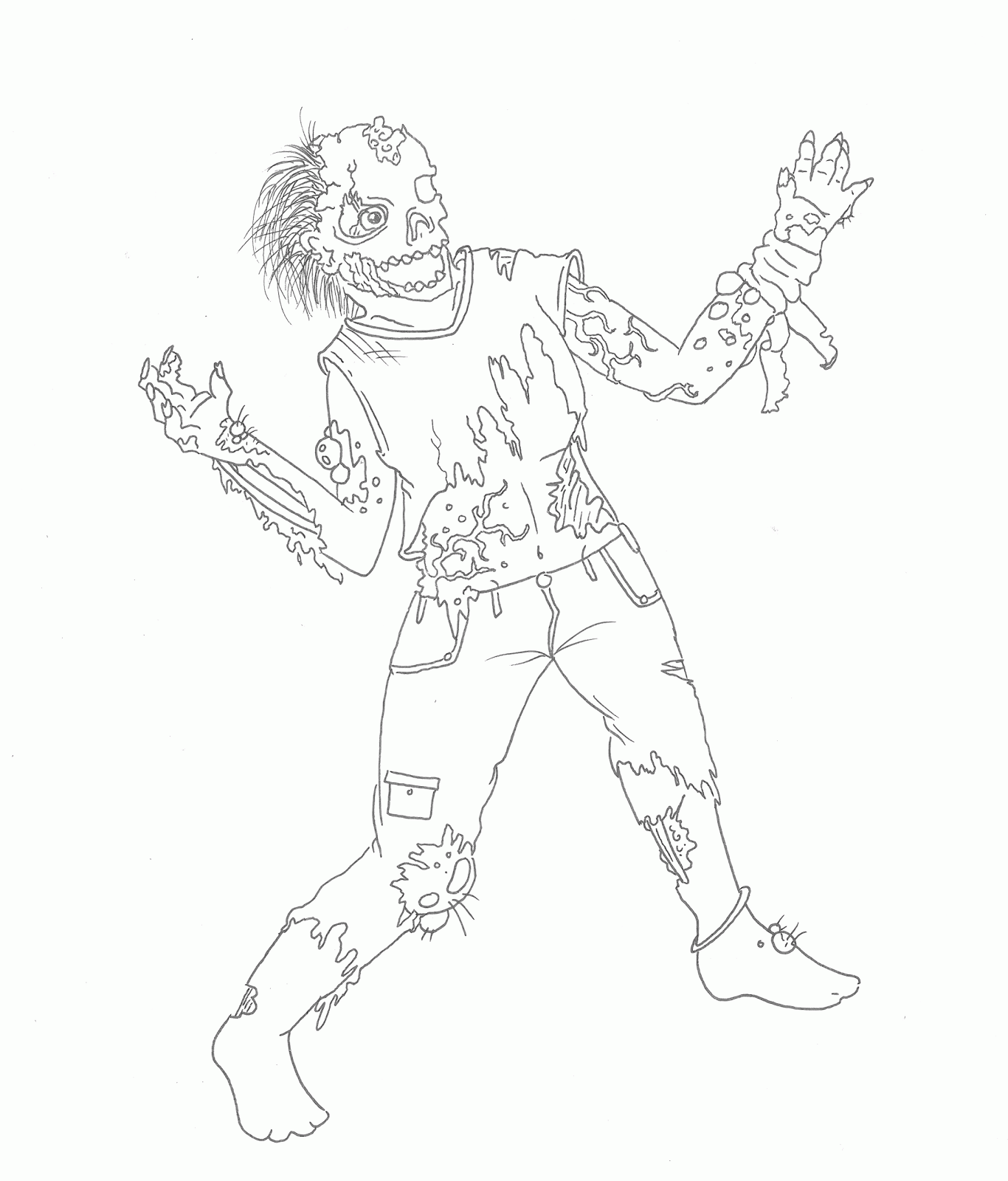 Zombie Line Art : Visualiseren oktober