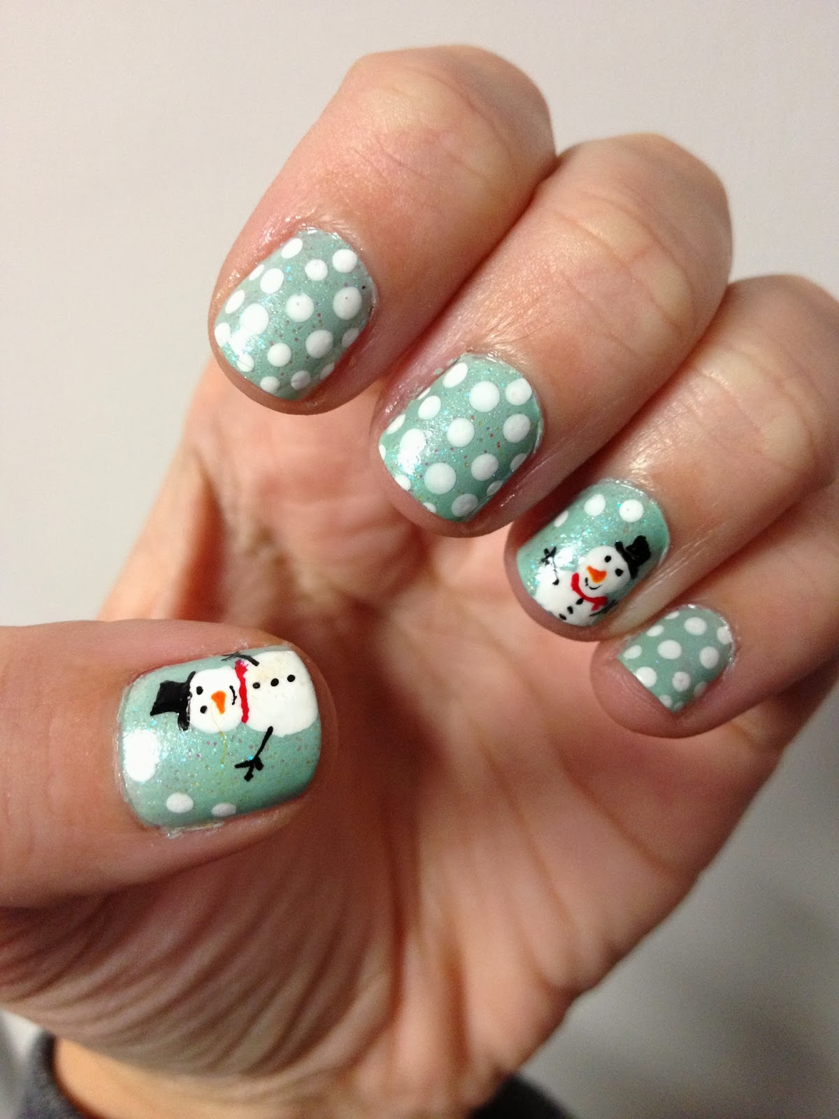 NAILed it.: Snowman Nails!