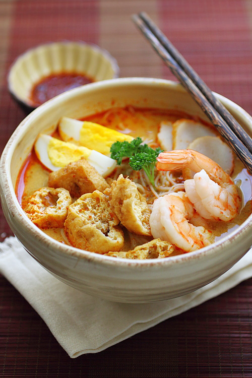 Get Stuffed! Seafood Laksa recipe Easy coconut curry
