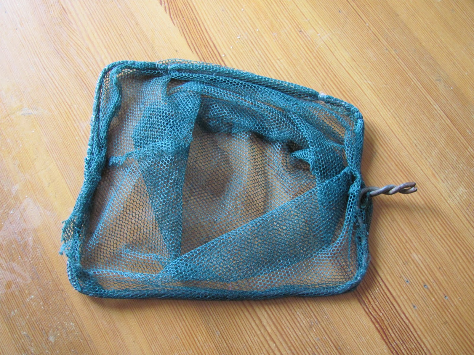 Finished Net with No Handle A landing net is repaired but the handle is still missing in Dublin, Ireland