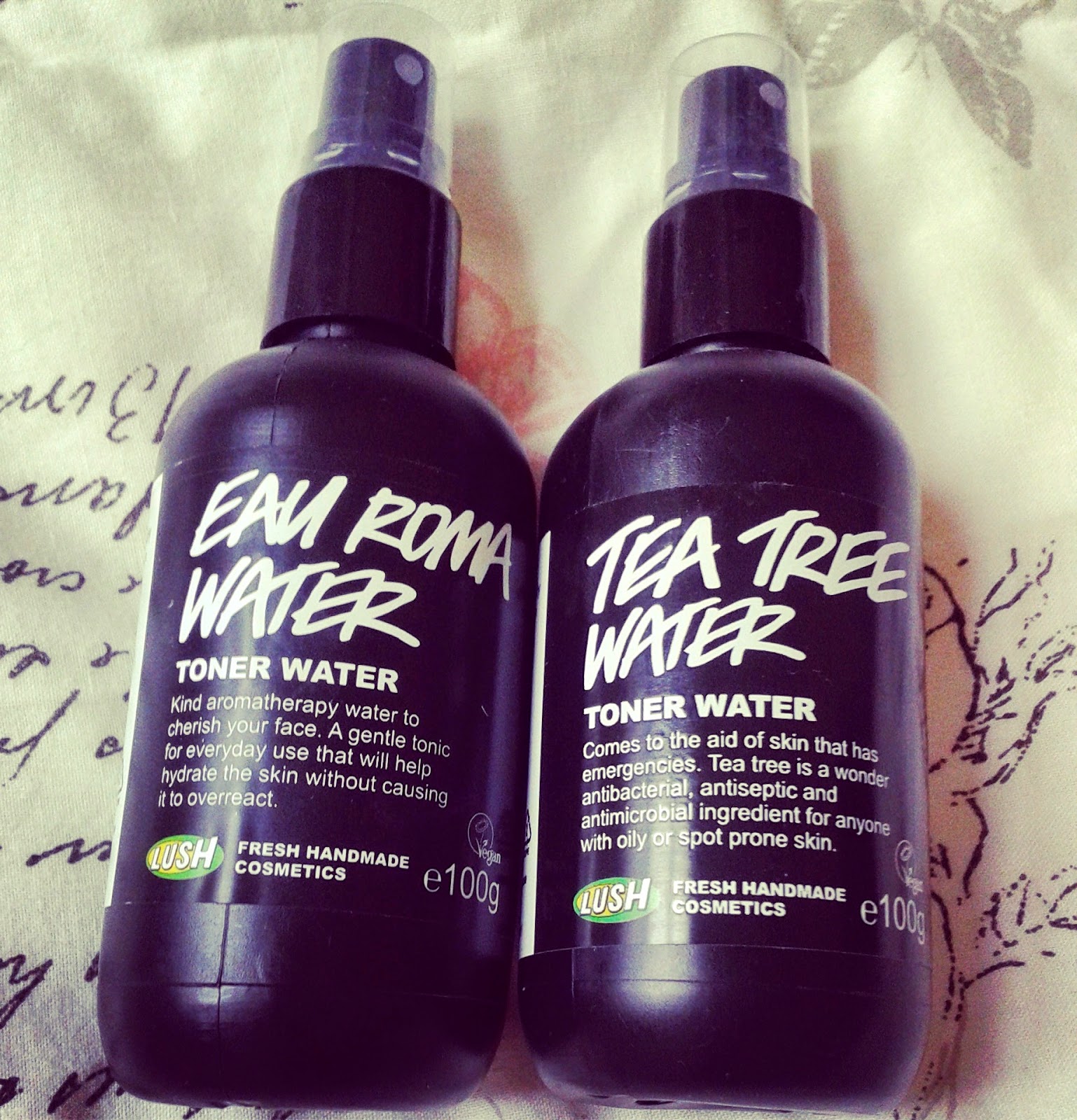 Miss Sajja Lush Toner Waters Review Tea Tree & Eau Roma