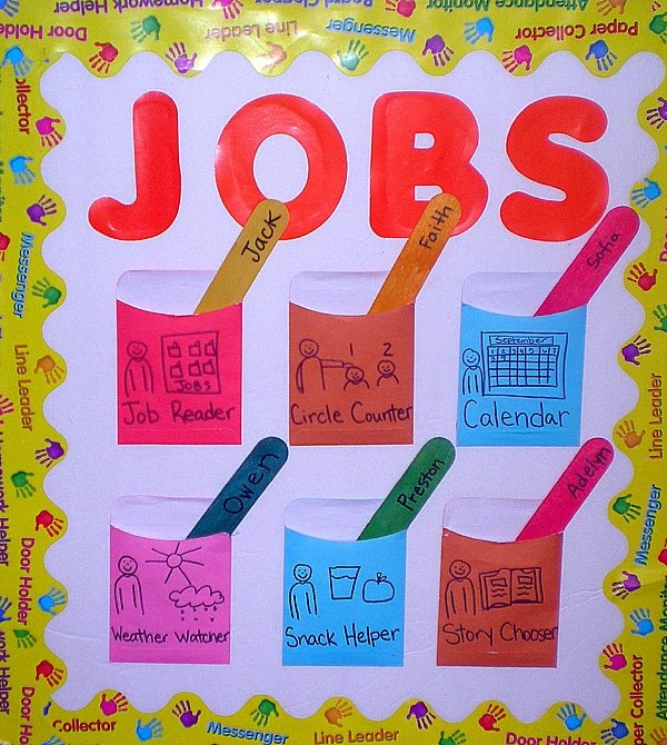 preschool helper chart preschool helper chart