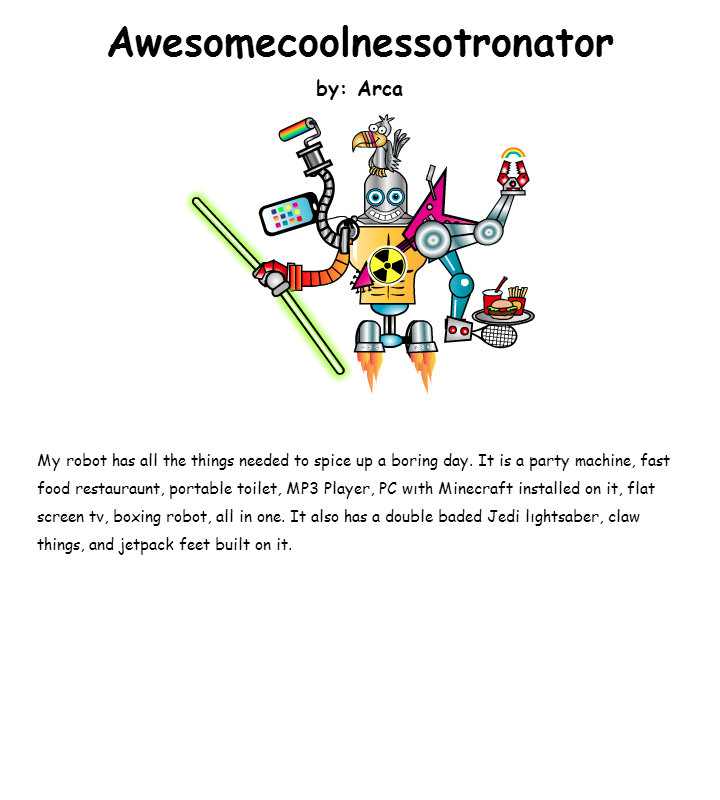 Make your own robot using ABCYA's Robot Builder!