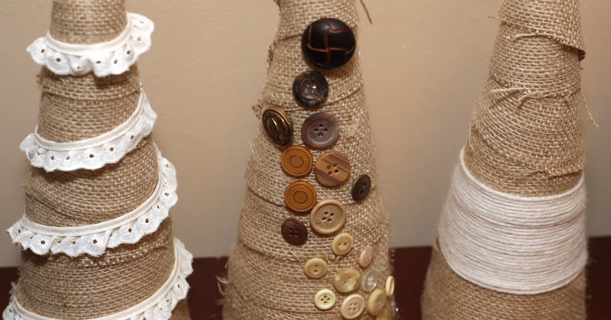 D.I.Y. Louisville Burlap Christmas Trees