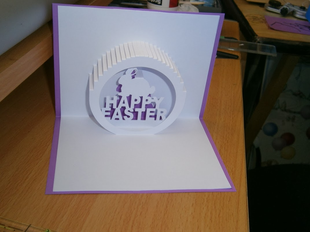 Susan Bluerobot: Easter Double pop up card Double POP UP card