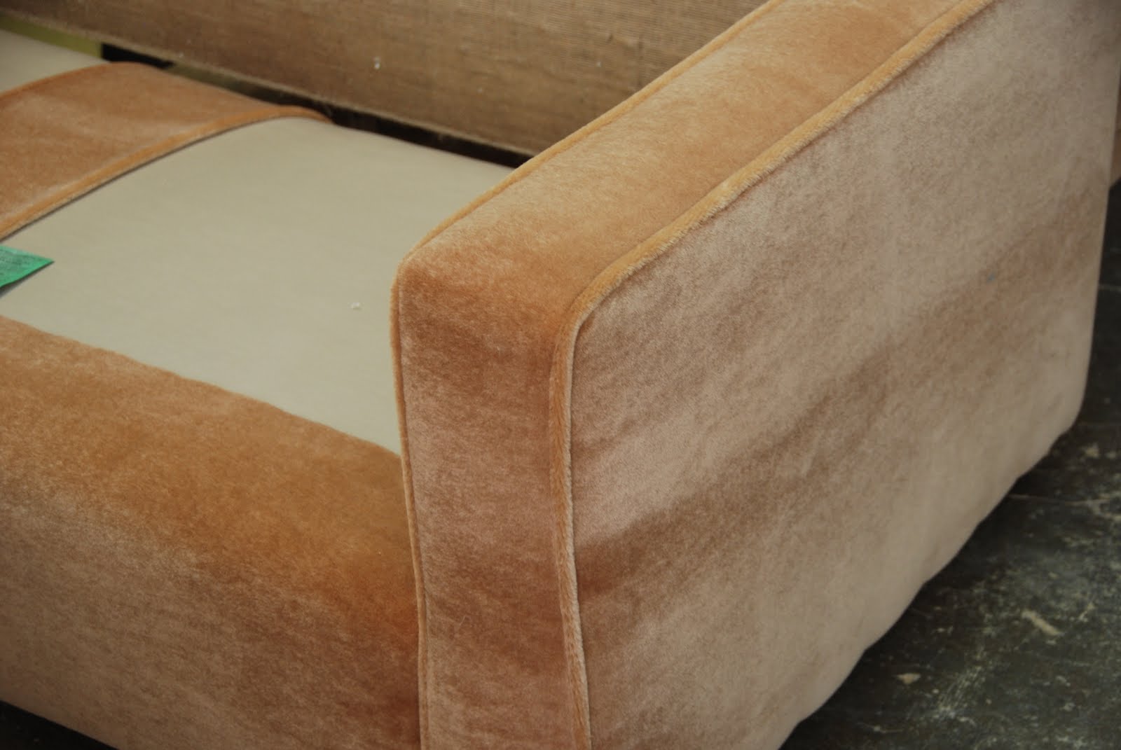 Pollins of Napa Custom mohair sofa