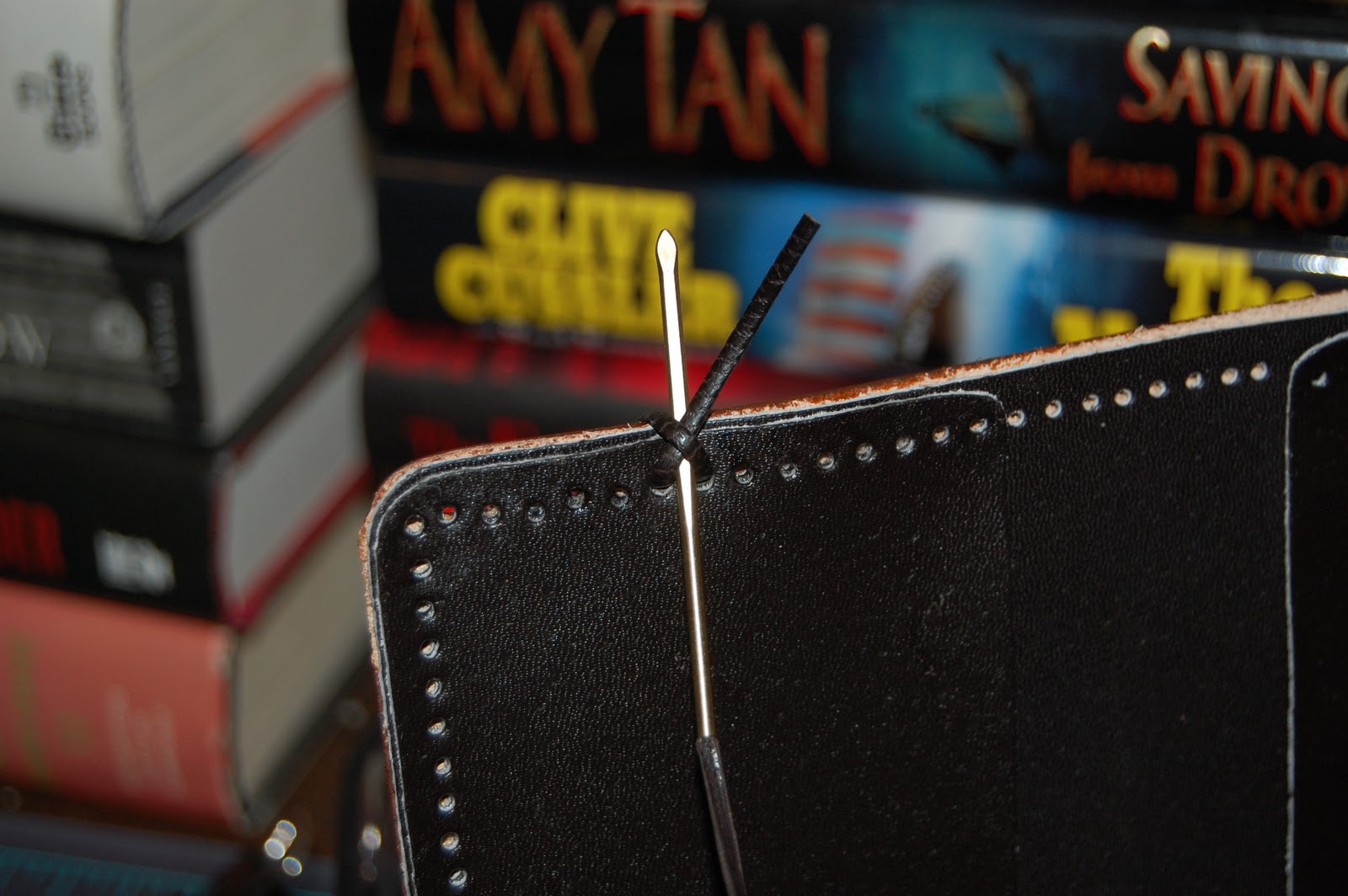 Nate Dawg's Leather Craft Stitching Project Part Two Double Loop Stitch