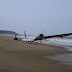 Avión abandonado en playa de México