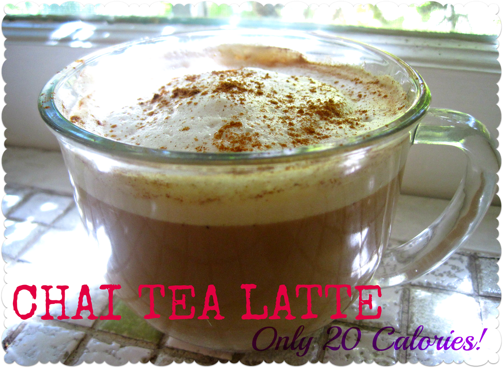 The Healthy Crafty Foodie 20 calorie Chai Tea Latte!