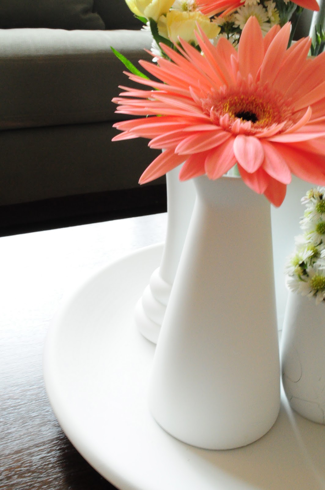 H is for Handmade Multiple Vase Centerpiece Tutorial