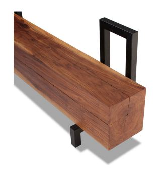 wooden log bench plans