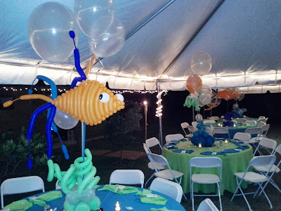 Dreamark Events Blog Under The Ocean Themed Event Outdoor Party Under Sea Themed Party Decoration With Balloons