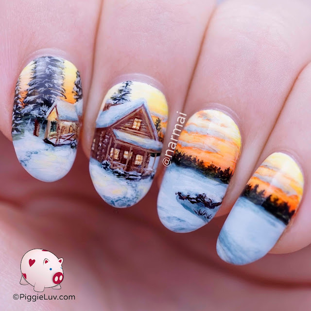 Freehand Christmas Nail Art Designs Freehand Christmas Nail Art Designs